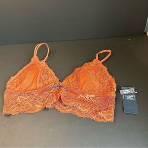 Abercrombie & Fitch Burnt Orange Lace Bralette NWT Size S